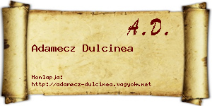 Adamecz Dulcinea névjegykártya